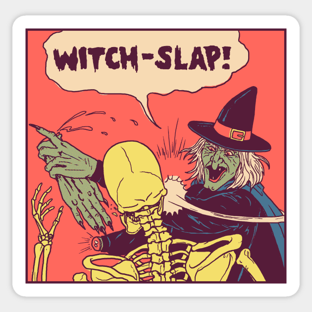 Witch-Slap Sticker by Hillary White Rabbit